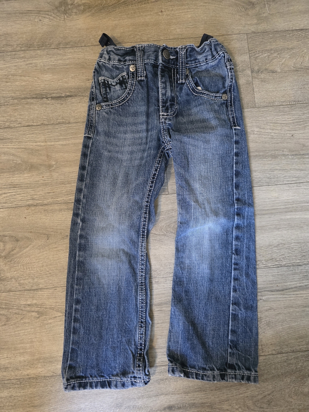 Boys Blue Wrangler Denim Jeans - Classic Straight Fit